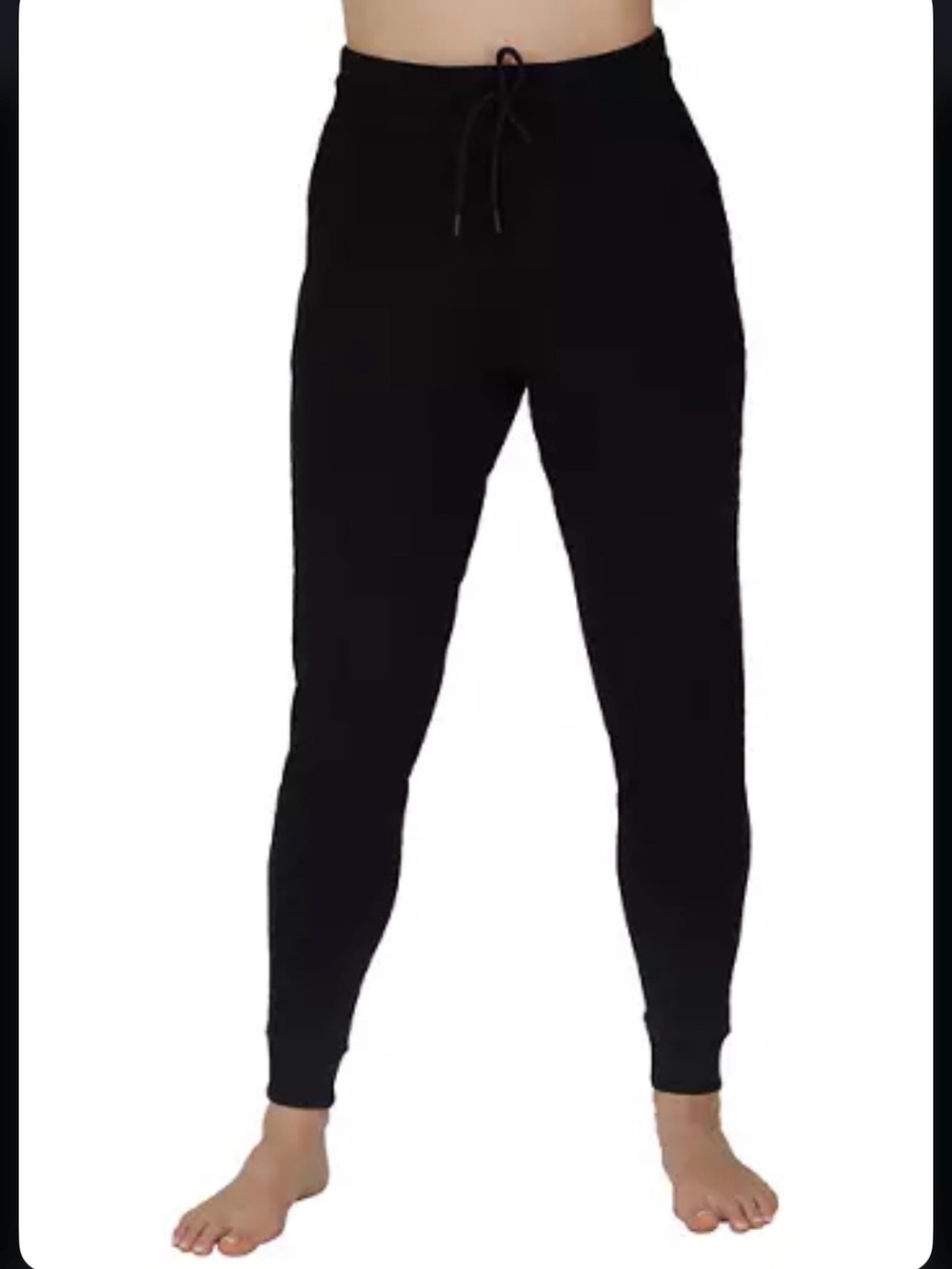Yogalicious Black Drawstring Jogger Pants XS